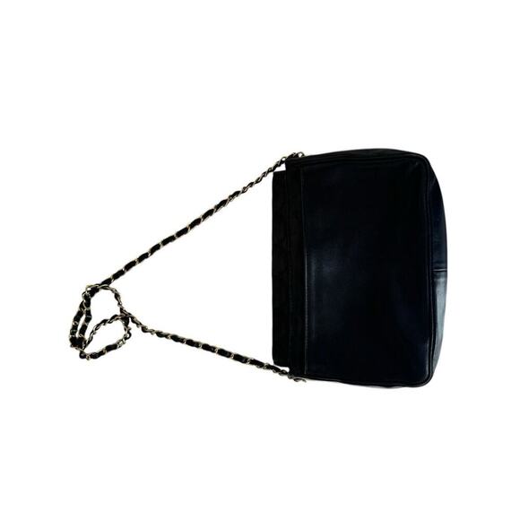 VTG Moschino Crossbody heart shape quilted lambskin Gold chain strap purse SOFT - Picture 3 of 16